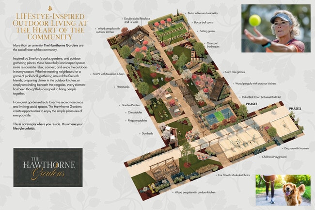 The Hawthorne Gardens features LIFEstyle amenities.