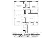 Unit S Floorplan (6219) – 2 Bed, 2 Bath, 1,304 Sq Ft