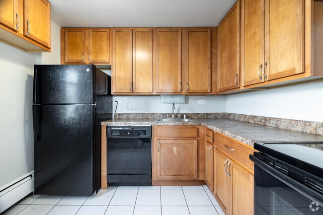 2BR2BA-Kitchen - Oglesby Towers Apartments