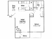 1BR/1BA