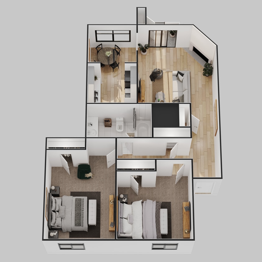 B2.jpg - 2 Bed/ 1 Bath With Patio