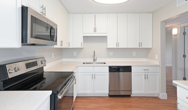An open kitchen makes it easier to entertain guests, even when you're busy cooking!