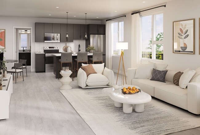 All suites have stainless steel appliances and in-suite laundry. - Hawthorne Stratford