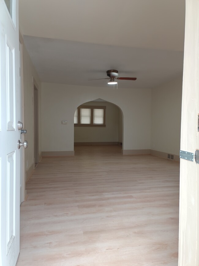 Entry into living room - 1207 Clinton Ave House