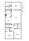 3 Bedroom 2 Bathroom Floorplan