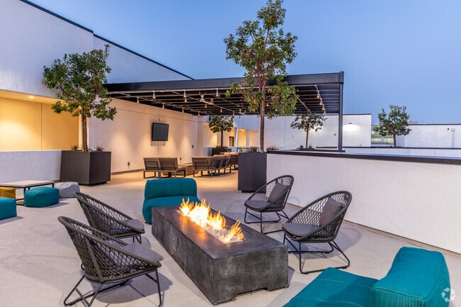 Terraza al atardecer