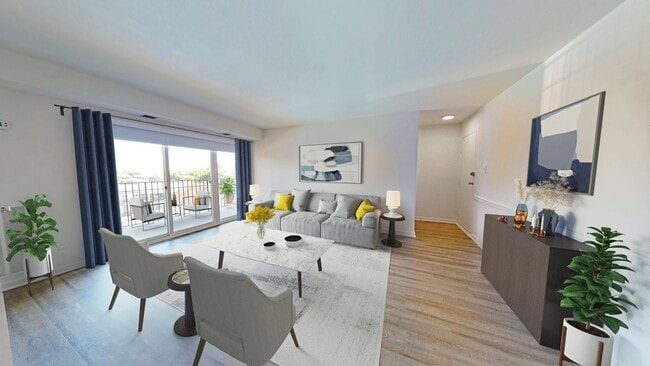 Large open concept homes brightly lit with natural light - Alister Falls Church Apartments