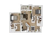 2 Bedroom | 2 Bath | 1186 SF | Renovated
