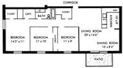 3BR/2BA