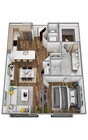 D 1bed/1bath