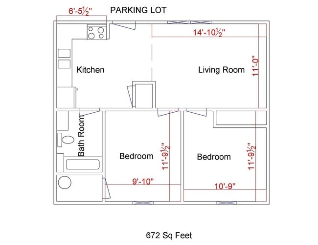 Photo - 2 Bedroom 1 Bath apartment on upper level Unit Apt. 3