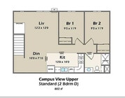 2 Bedroom - Upper