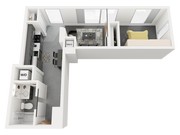 1 Bedroom City View - F 2-7