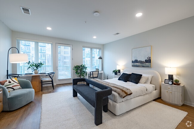 Studio - 583SF - Living Room - Emblem Park