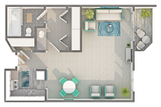 Amhurst | Studio Floorplan