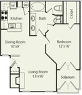 1BR/1BA