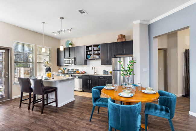 Vaughan Model Kitchen and Dining Room - Bexley at Whitestone Apartments