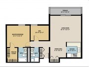 1BR/1.5BA