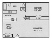 1BR/1BA