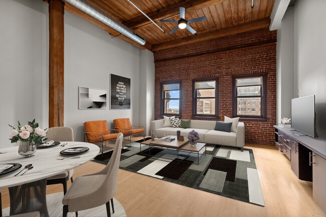 Modern loft-style living rooms