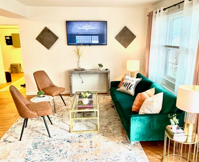 2-Bed/1-Bath (Model) Living Area - Meadowbrook Village