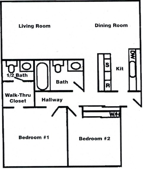 2BR 1.5BA - Willow Terrace