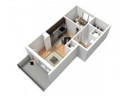 1x1 furnished