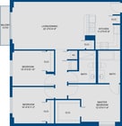 Unit C | 3 Bedroom, 2 Bath