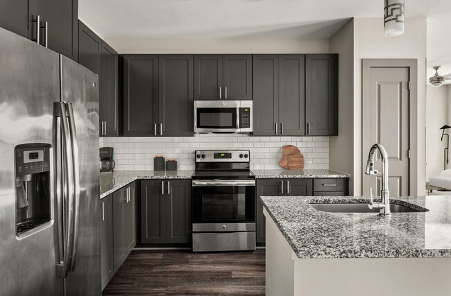 Experience culinary excellence in this contemporary kitchen, where style meets functionality.