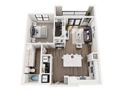 A4 floor plan Lenox at The Grid