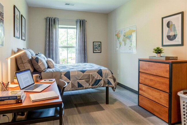 4BR/2BA Standard Bedroom-Virtually Staged - The Element Student Housing