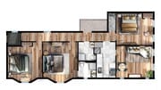 3BD 2BA Floorplan