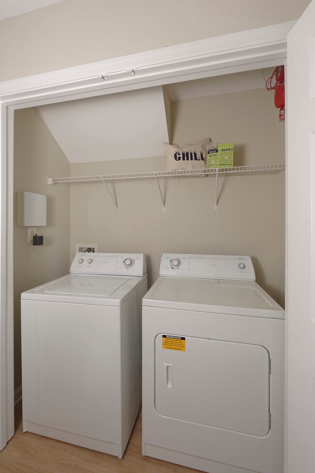 In-unit washer and dryer