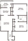 2BR/1BA