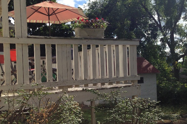 Private deck with mountain views - 202 Delaware Ave