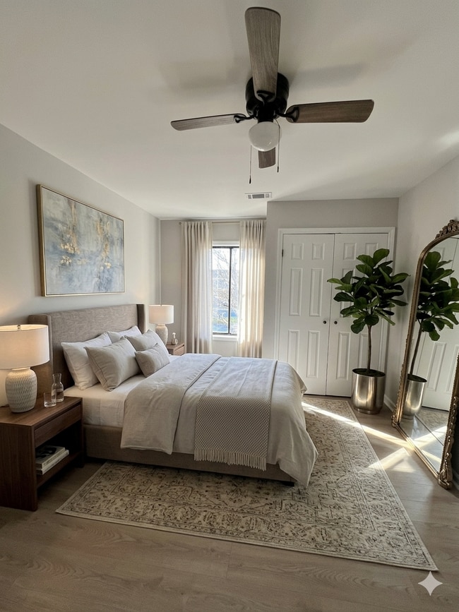 Segundo dormitorio: decoración virtual. - 67 Forrest Pl