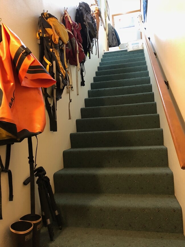Stairs to upstairs apartmen t - 1323 Mendenhall Peninsula Rd Unit 1323 Men Pen Rd