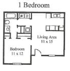1BR/1BA