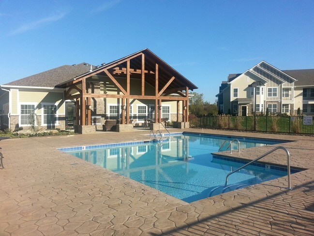 Saltwater pool area