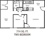 2BR/1BA