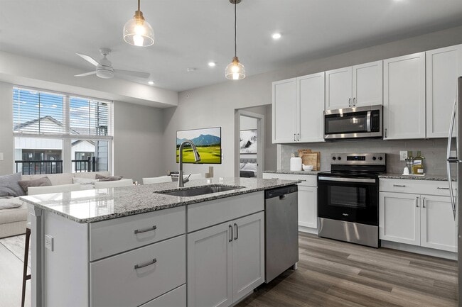 Kitchen and Living Room