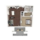 1 Bedroom 1-3 (859 sf)