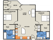 The Redwood- West 2 Bedroom/2 Bath
