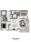 B3 floor plan The Braden on Fifth