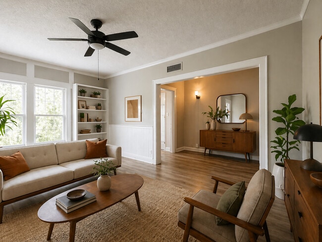 IBR, 1BA Living Room, D Unit