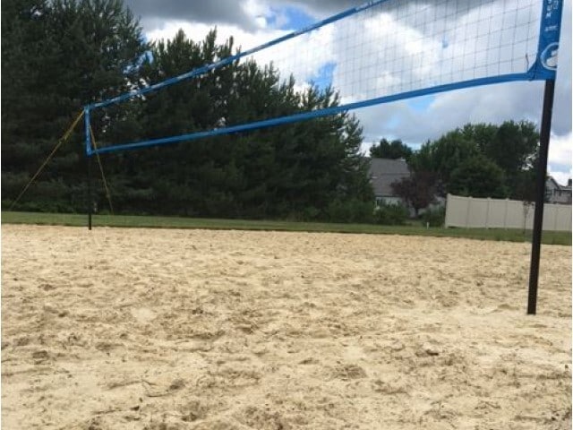 Check Out The Sand Volleyball Court!