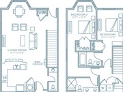 Two Bedroom Two & A Half Bath (1610 SF)