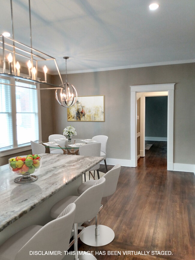 Kitchen - Breakfast area - Disclaimer: this picture has been virtually staged. - 285 Hawthorne St Townhome