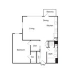 A6 | 1 bed 1 bath | 803 sq. ft.