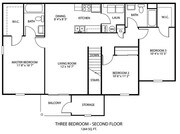 THREE BEDROOM - SECOND FLOOR